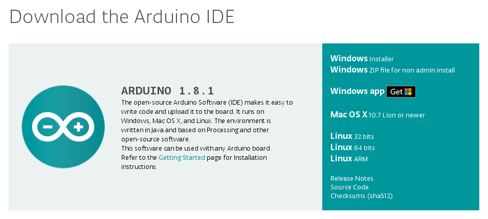 Arduino IDE download